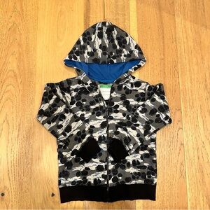Pact Kids' Black and Gray Patterned Hoodie